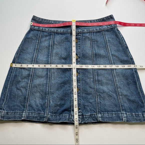 Frame Denim Le Panel Denim Mini Skirt Georgetown 29 - Picture 9 of 9